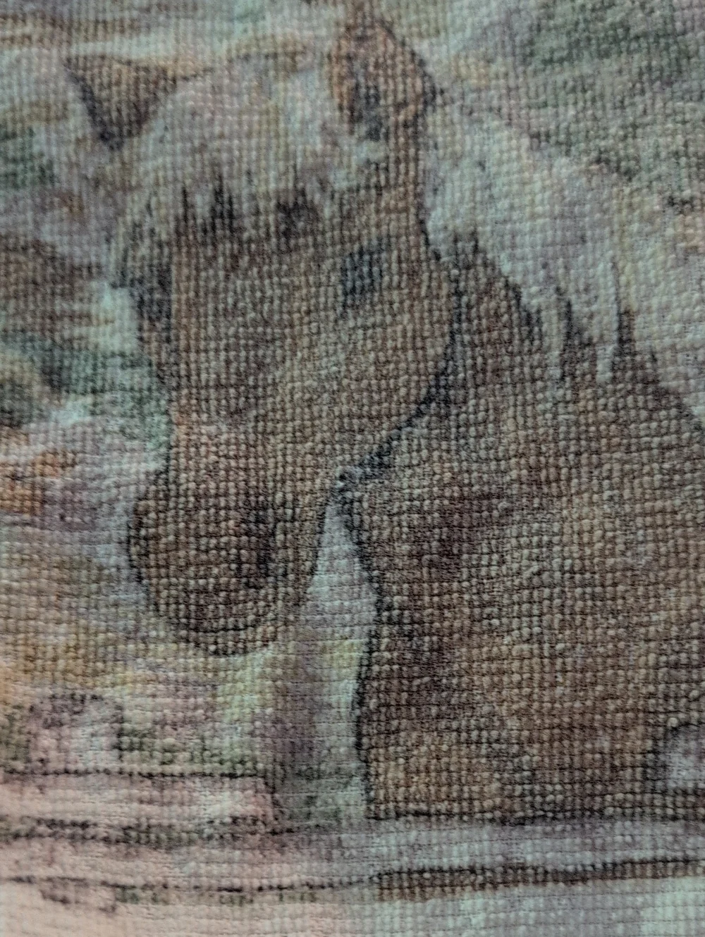 Vintage Equestrian Horse Hand Towel Rustic Country Western Kitchen Decor